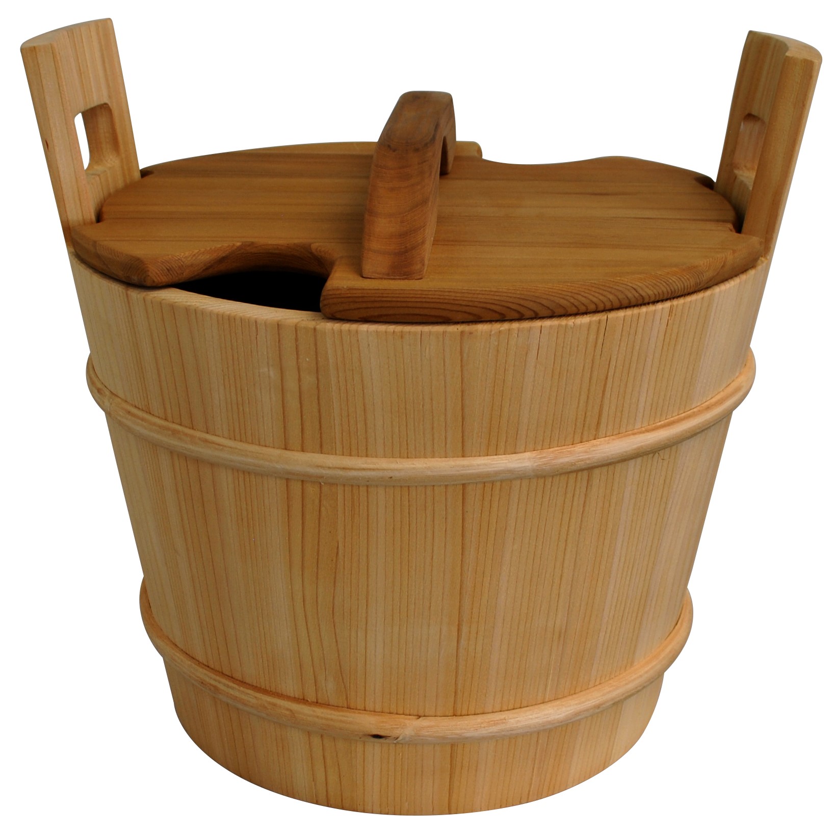 Cedar Sauna Bucket with Liner and Lid - 18L