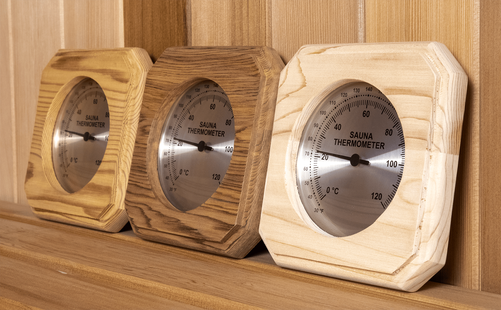 Cedar Sauna Thermometer - Wester Red Cedar - C/F