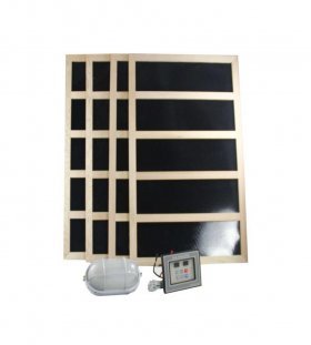 Complete Infrared Sauna Heater Package -1200 Watts -Digital Controller-120VAC