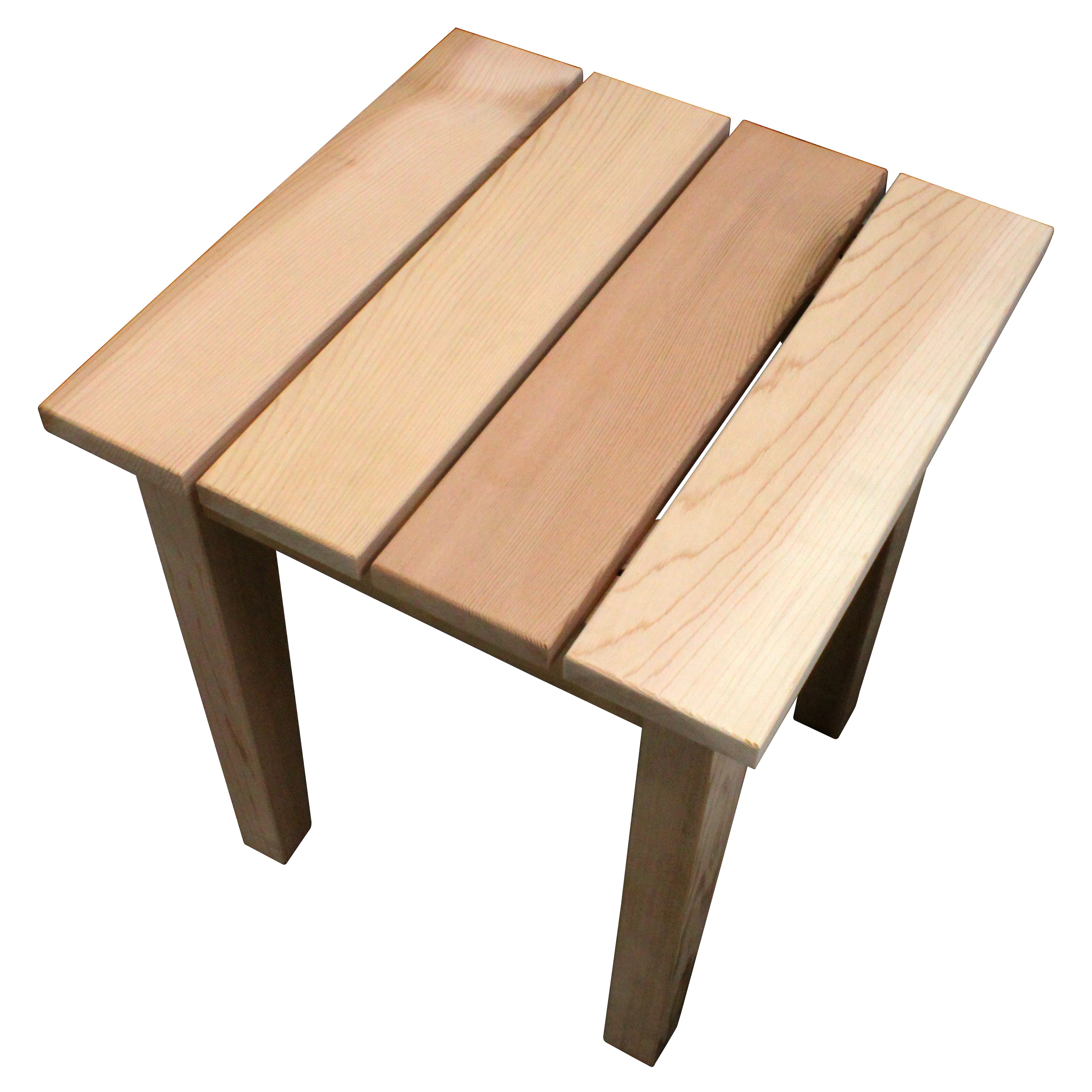 Handcrafted Cedar End Table - 100% Western Red Cedar