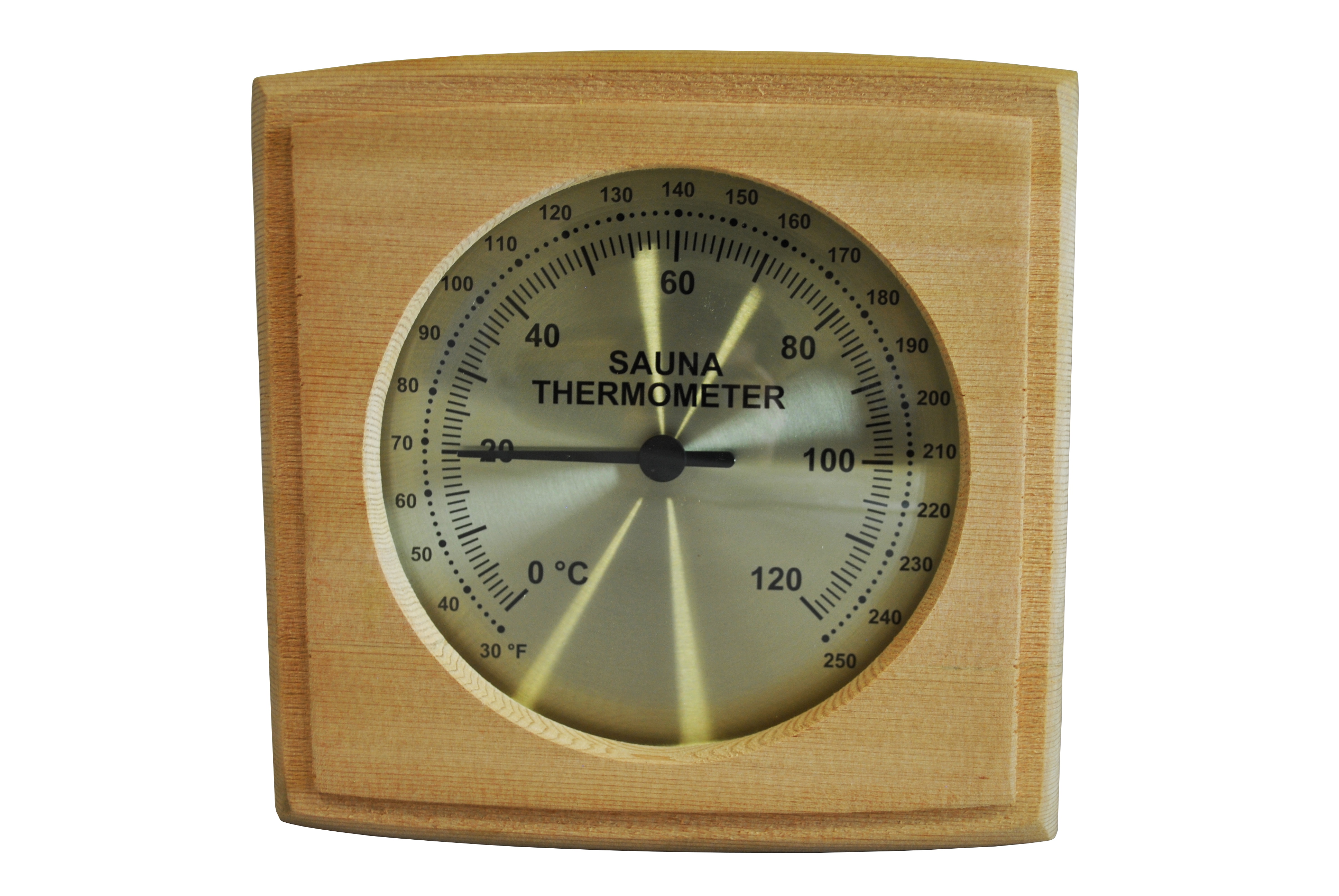 Cedar Sauna Square Thermometer