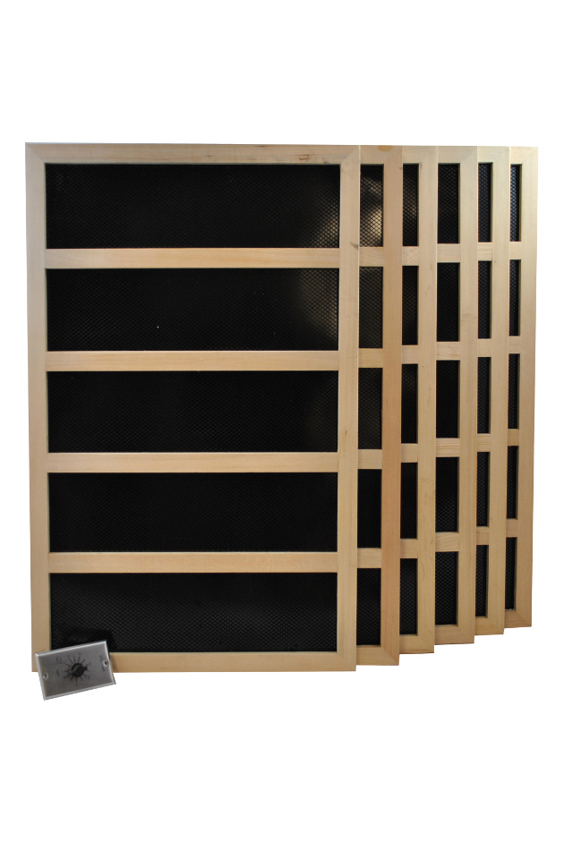 Infrared Sauna Heater Package with Mechanical Timer - 1800 WATT-240VAC